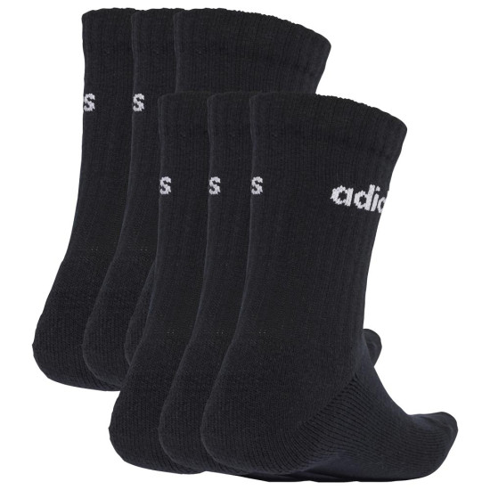 Adidas Κάλτσες Linear Cushioned Crew Socks 3 pairs Adidas Κάλτσες Linear Cushioned Crew Socks 3 pairs